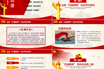 2025红色党建风弘扬红船精神免费下载