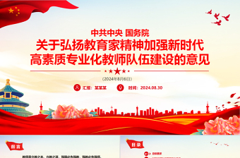 2025简洁大气弘扬教育家精神加强新时代高素质专业化教师队伍建设PPT课件免费下载