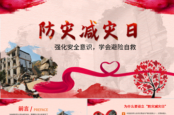 2025时尚大气原创512防灾减灾日地震安全教育主题班会PPT免费下载