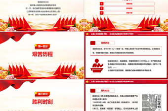2025纪念抗日战争胜利79周年PPT课件模板免费下载