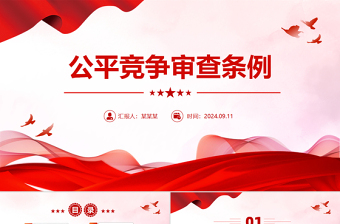 2025《公平竞争审查条例》PPT党政风政策文件课件免费下载