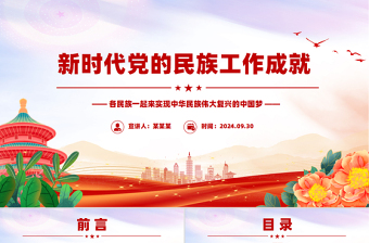 2025新时代党的民族工作成就PPT党政风铸牢中华民族共同体意识课件免费下载
