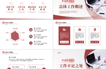 2025简洁大气公司企业年度工作总结工汇报PPT模板免费下载