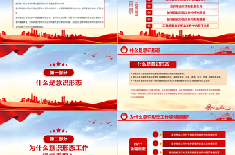 2025大气精美坚定不移做好新时代意识形态工作PPT党政风意识形态专题党课学习课件免费下载