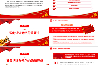 2025坚定信仰践行党纪PPT党政风党纪学习教育微党课免费下载