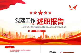 2025简洁实用基层党支部书记党员干部党建工作述职报告免费下载
