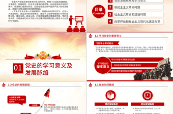 2025红色经典光辉的历程中国共产党党史党员党课PPT免费下载