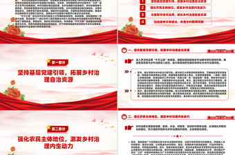 2025红色质感学习运用“千万工程”经验助推乡村治理现代化PPT党政风深入学习千万工程微党课免费下载