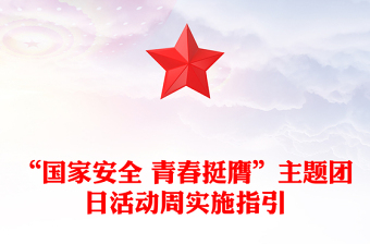 2025实用国家安全青春挺膺主题团日活动周实施指引讲稿免费下载