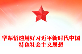 2025优质学深悟透用好习近平新时代中国特色社会主义思想讲稿免费下载