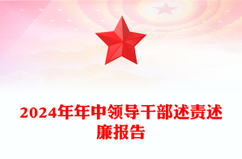 述责述廉报告