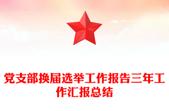 2025优质党支部换届选举工作报告三年工作汇报总结免费下载
