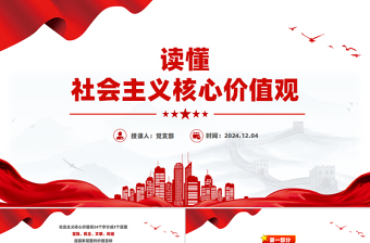 2025社会主义核心价值观解读PPT课件模板免费下载