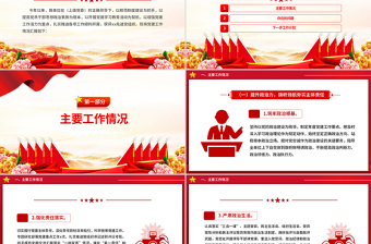 党建工作汇报总结及2025年党建计划思路PPT党建模板免费下载