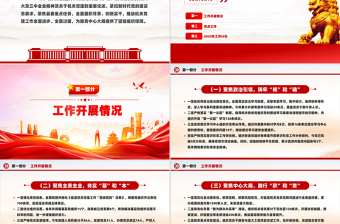 2025年机关工委年终党建工作总结述职汇报PPT模板免费下载