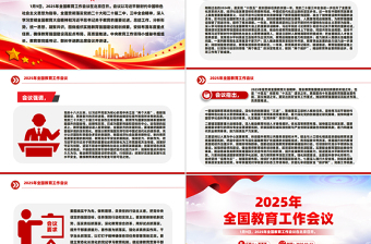 一文读懂2025年全国教育工作会议PPT模板免费下载
