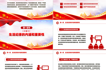 2025免费严守党的生活纪律维护党员良好形象PPT党课免费下载