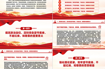 2025免费坚守底线不越红线PPT党政风做一名知敬畏的国企党员干部微党课免费下载