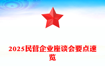 2025全新民营企业座谈讲稿免费下载