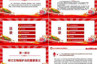 2025免费《中华人民共和国文物保护法》学习宣传提纲PPT课件免费下载