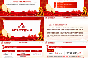 2025免费政府工作报告要点解读PPT简洁风学习全国两会精神党课免费下载