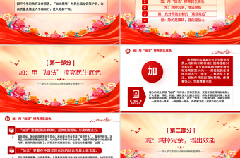 2025免费两会精神PPT政府工作报告里的“加减乘除”党课课件免费下载