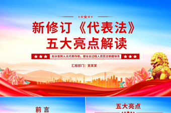 2025免费新修订《代表法》五大亮点解读PPT法律法规课件免费下载
