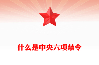 2025精品什么是中央六项禁令讲稿免费下载