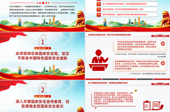 2025免费增强全民国家安全意识和素养PPT党政风总书记重要论述课件免费下载
