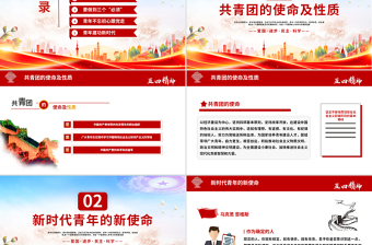 2025弘扬五四精神PPT精美创意纪念五四运动青春跟党走建功新时代PPT课件免费下载