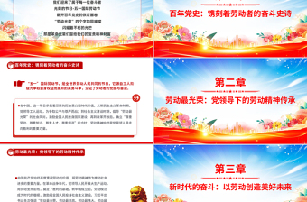 2025免费传承红色基因让劳动精神在新时代绽放光芒PPT微党课免费下载