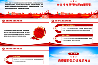 2025年机关事业单位自查接待是否违规及负面清单PPT课件免费下载