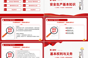 2025免费安全生产应急科普知识大全PPT红色精美全国安全生产月主题课件免费下载