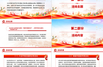 2025简洁大气六五环境日PPT美丽中国我先行主题宣传课件免费下载