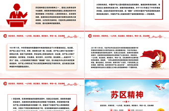2025大气时尚学习苏区精神PPT中国共产党人的精神谱系党课免费下载