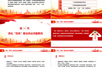 2025免费四风六纪八规党的作风建设党课PPT课件免费下载